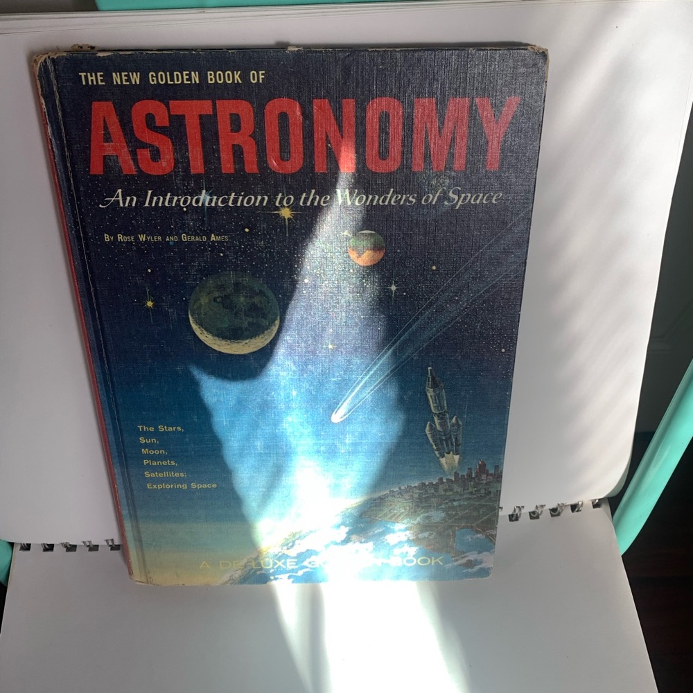 Vintage Hardcover 1965 The New Golden Book of Astronomy